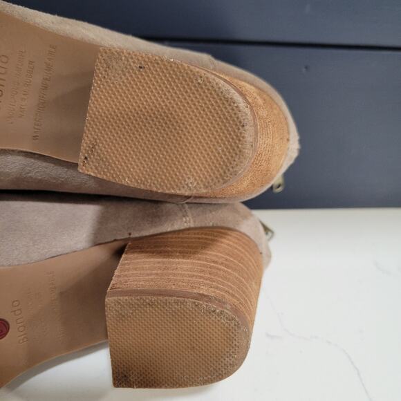 Blondo Neda B6689 Waterproof Suede Ankle Bootie Size 9.5 - Picture 9 of 14
